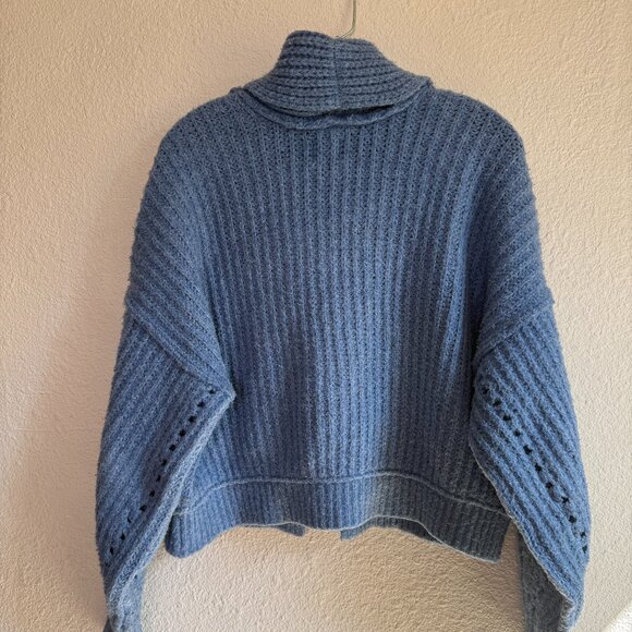 Free People 💋 Jackson Cardigan \\ Size Small // Crop chunky knit shawl collar - Picture 9 of 12